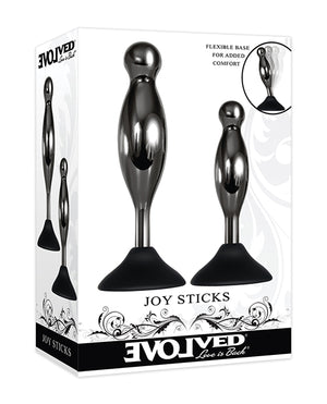 Evolved Evolved Joy Sticks 2 pc Plug Set - Black/Chrome - Image 3
