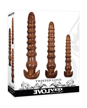 Evolved Evolved Twisted Love 3 pc Plug Set - Gold - Image 4