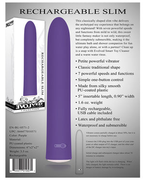 Evolved Evolved Love is Back Rechargeable Slim - Purple