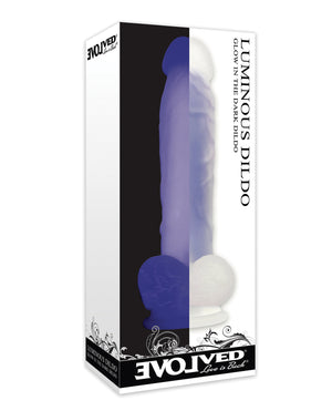 Evolved Evolved Luminous Dildo Non Vibrating - Purple - Image 4