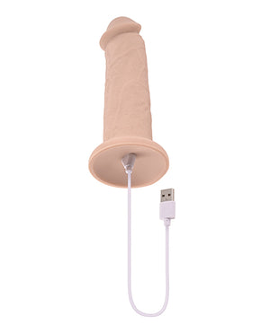 Evolved Evolved 7" Girthy Vibrating Dong - Light - Image 5