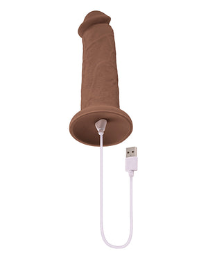 Evolved Evolved 7" Girthy Vibrating Dong - Dark - Image 5
