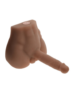 NO ETA Evolved Easy Rider Thrusting & Vibrating Life-Like Dildo - Dark - Image 3