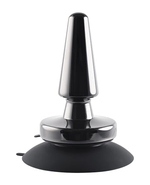 Evolved Evolved Beginner Vibrating Rechargeable Metal Plug - Black - Image 3