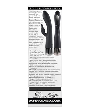 Evolved Evolved Heat Up &amp; Chill G-Spot Rabbit - Black - Image 2