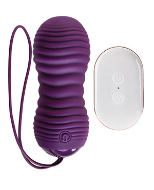 Evolved Evolved Eager Egg Vibrating &amp; Thrusting Egg w/Remote - Purple - Image 3