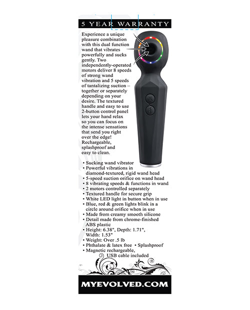 Evolved Evolved Rainbow Sucker Wand - Black - Image 2