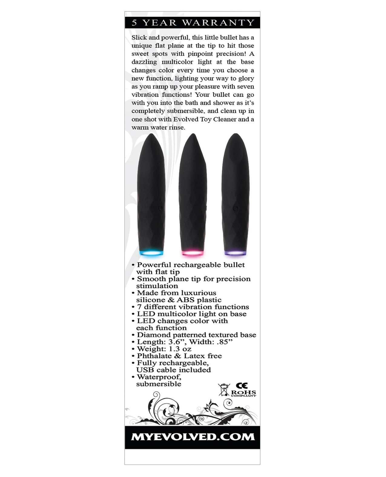 Evolved Evolved On the Spot Bullet - Black