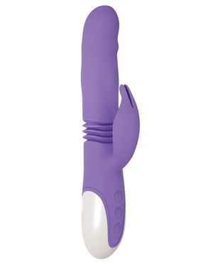 Evolved Evolved Thick &amp; Thrust Bunny Dual Stim Rechargeable - Purple - Image 4