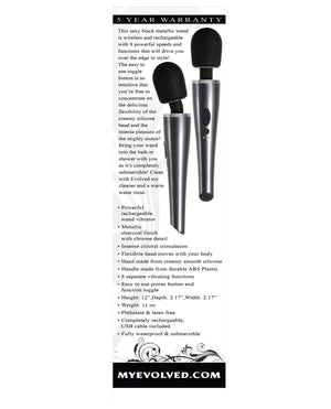 Evolved Evolved Mighty Metallic Wand - Gray/Black - Image 2