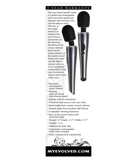 Evolved Evolved Mighty Metallic Wand - Gray/Black - Image 2