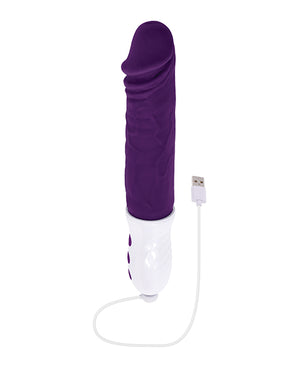 Evolved Evolved Plum Thrust Realistic Shaft Vibrator - Purple - Image 5