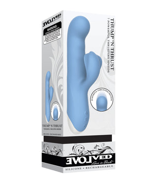 Evolved Evolved Thump n Thrust Rechargeable Dual Stim - Blue - Image 4