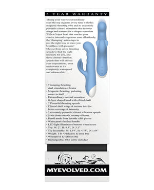 Evolved Evolved Thump n Thrust Rechargeable Dual Stim - Blue - Image 5