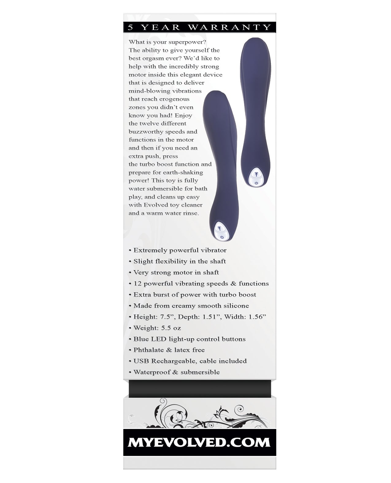Evolved Evolved Coming Strong Vibrator - Blue