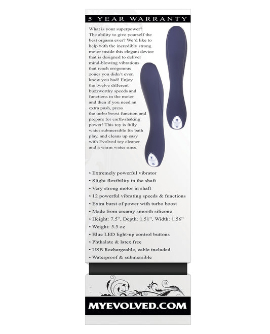Evolved Evolved Coming Strong Vibrator - Blue