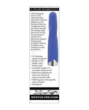 Evolved Evolved Twisted Temptation Vibrating Bullet - Purple - Image 5