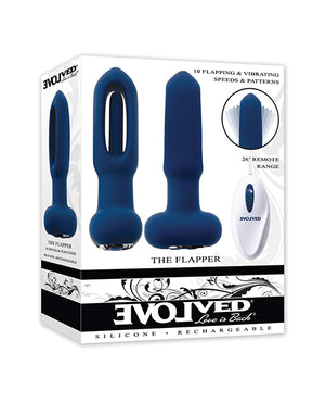 Evolved Evolved The Flapper Remote Controlled Clit Tickler &amp; Vibrator - Blue