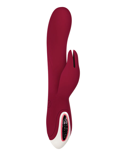 Evolved Evolved Inflatable Bunny Dual Stim Rechargeable - Burgundy