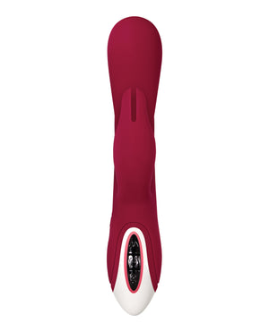Evolved Evolved Inflatable Bunny Dual Stim Rechargeable - Burgundy - Image 5
