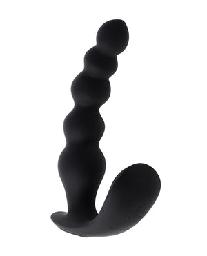 Evolved Bead Me Up Curved Anal Vibrator w/Remote Control - Black - Image 2
