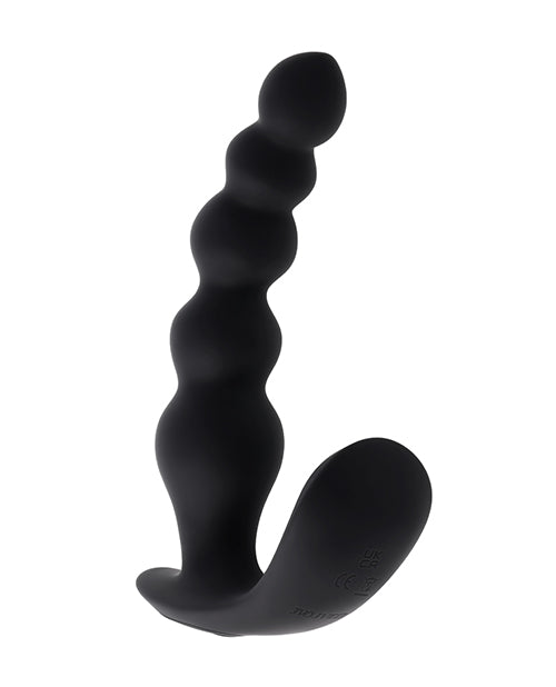 Evolved Bead Me Up Curved Anal Vibrator w/Remote Control - Black - Image 2