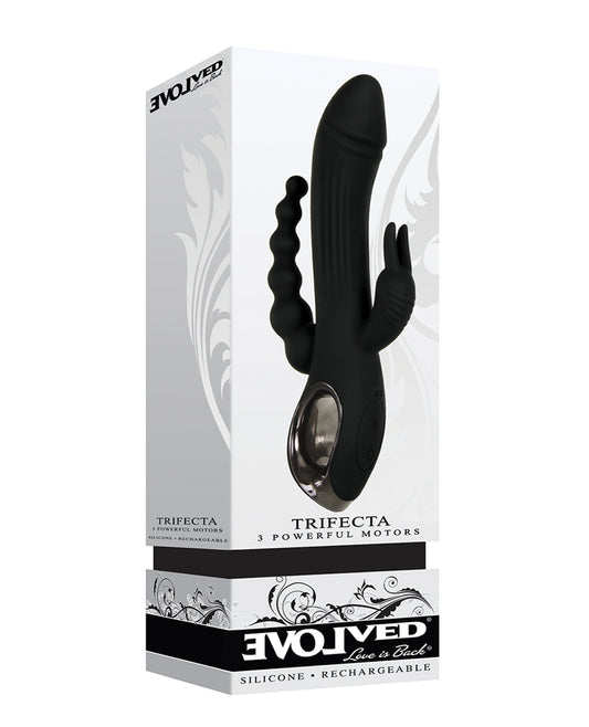 Evolved Evolved Trifecta Triple Stim Rechargeable - Black