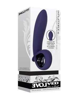 Evolved Evolved Inflatable G Rechargeable Vibrator - Purple - Image 2