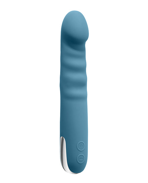 Evolved Evolved Queen of All Trades Thrusting &amp; Rotating Vibrator - Teal - Image 2