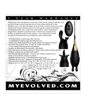 Evolved Evolved Egg Citement Rechargeable Bullet - Black/Gold - Image 2