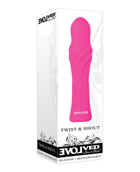 Evolved Evolved Twist &amp; Shout Rechargeable Bullet - Pink - Image 2