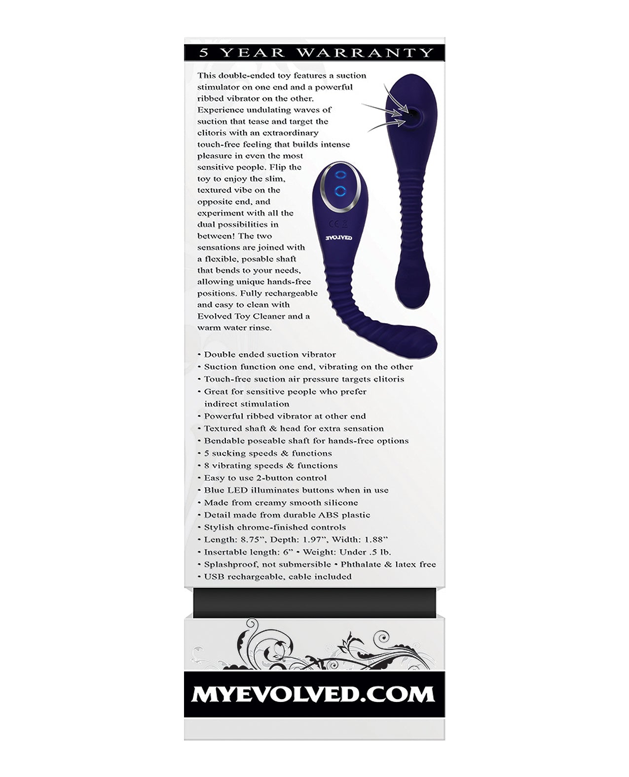 Evolved Evolved Bendable Sucker - Purple