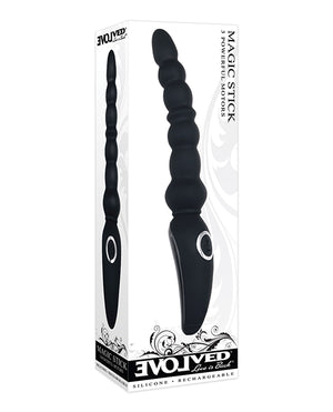 Evolved Evolved Magic Stick Beaded Vibrator - Black