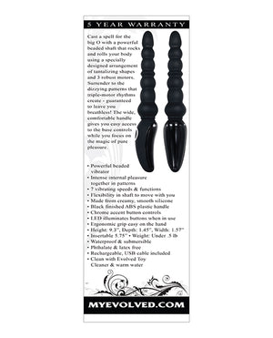 Evolved Evolved Magic Stick Beaded Vibrator - Black - Image 2