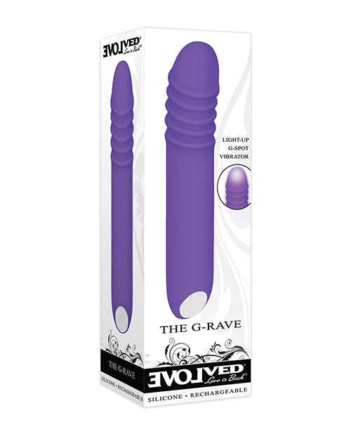 Evolved Evolved The G-Rave Light Up Vibrator - Purple - Image 2