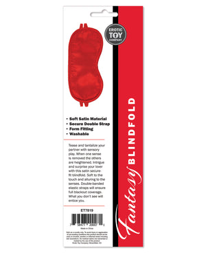 Erotic Toy Company Erotic Toy Company Satin Fantasy Blindfold - Red - Image 2