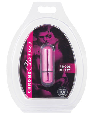Erotic Toy Company Erotic Toy Company Chrome Classics Bullet 7 Speed- Pink - Image 2
