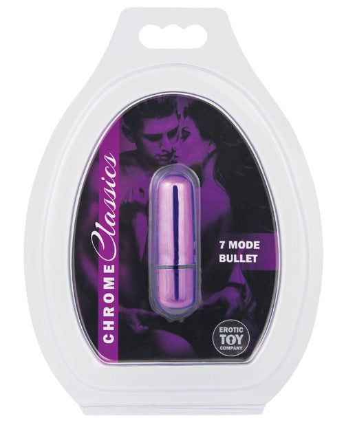 Erotic Toy Company Erotic Toy Company Chrome Classics Bullet 7 Speed - Purple - Image 2