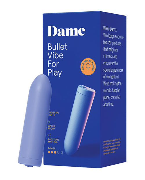 Dame Dame Zee Bullet Vibrator - Periwinkle