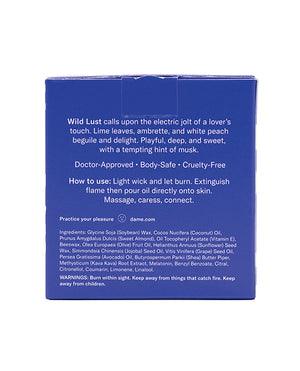 Dame Dame Massage Oil Candle - Wild Lust - Image 3