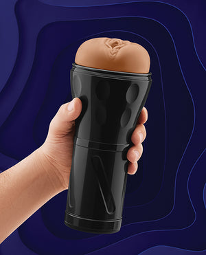 Forto Model V-20 Hard-Side Vagina Masturbator - Tan - Image 5