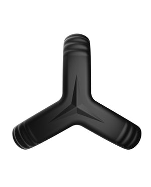 Forto Forto Tri Cock &amp; Ball Ring - Black - Image 3