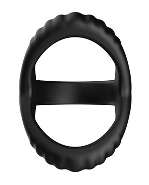 Forto Forto Tri Cock &amp; Ball Ring - Black - Image 5