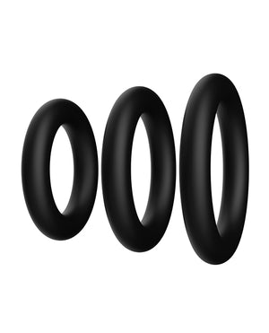 Forto Forto Trio Cock Ring Set - Black - Image 3
