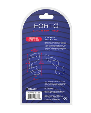 Forto Textured Bridge Cock Sling - Black - Image 5