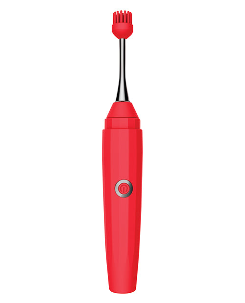 Luv Inc. Orgasm Pen w/Three Attachments - Red - Image 2