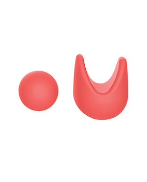 Luv Inc. Luv Inc. Orgasm Pen w/Three Attachments - Coral - Image 4