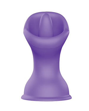 Luv Inc. Luv Inc. Mouth &amp; Tongue Suction Cup Vibrator - Purple - Image 2