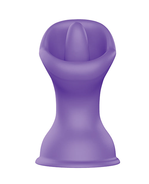 Luv Inc. Luv Inc. Mouth &amp; Tongue Suction Cup Vibrator - Purple - Image 2