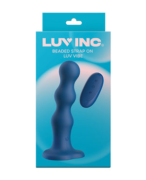 Luv Inc. Luv Inc. Beaded Strap-On Luv Vibe - Blue - Image 4